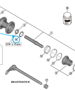 Shimano Couvercle intérieur FH-M8110