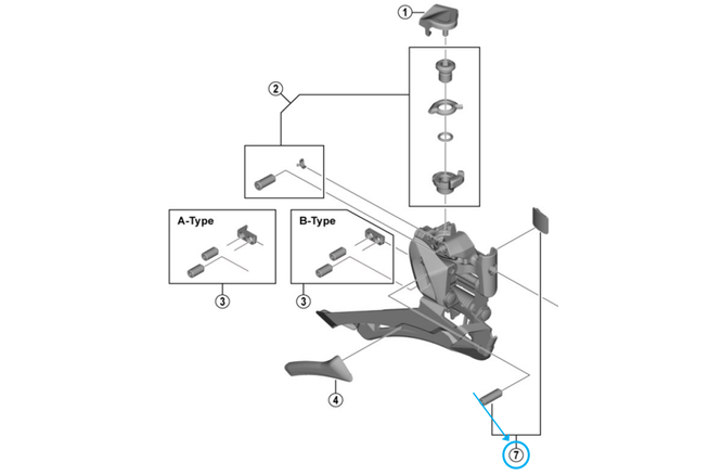 Shimano Plaquettes FD-R7000 Shimano Plaquettes FD-R7000