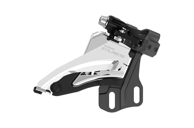 Shimano Dérailleur avant CUES FD-U6000 2x10/11 Side Swing 64-69° Type E sans plaque Shimano Dérailleur avant CUES FD-U6000 2x10/11 Side Swing 64-69° Type E sans plaque