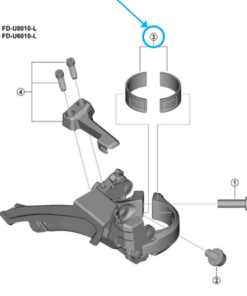 Shimano FD-U8010 Adaptateur derailleur 31.8mm avant