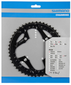 Shimano Plateau FC-T521 48 dents AL pour protège-chaîne noir