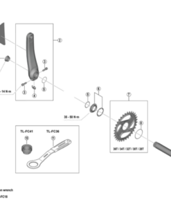 Shimano autocollant de protection FC-M8200 (2pcs)