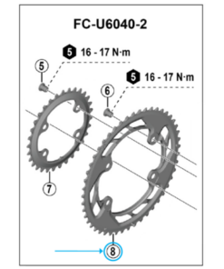 Shimano Plateau CUES FC-U6040 46 dents NW