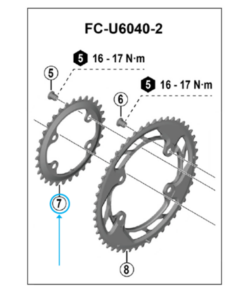 Shimano Plateau CUES FC-U6040 32 dents NW