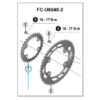 Shimano Cassette CUES CS-LG400 10-vitesses 11-48 dents Linkglide argent
