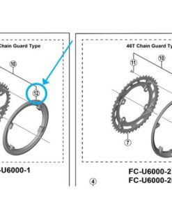 Shimano FC-U6000-1 protège-chaîne pour 40 dents