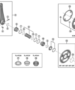 Shimano Vis de montage manivelle FC-M8100