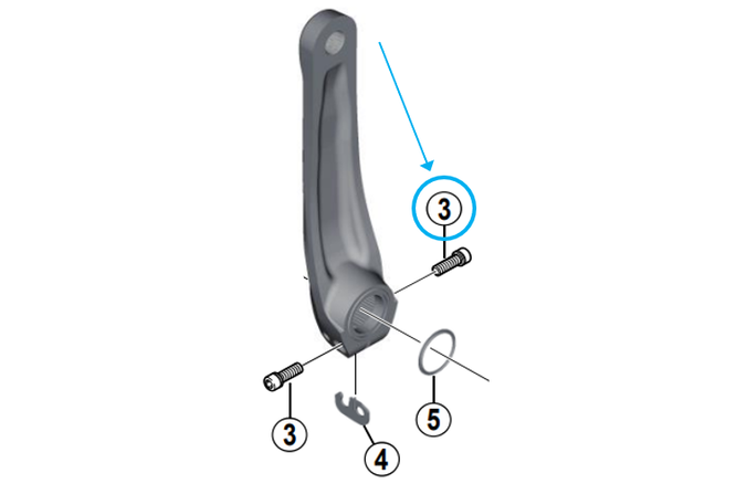 Shimano Vis de serrage manivelle FC-M617 Shimano Vis de serrage manivelle FC-M617