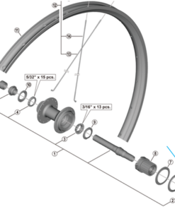 Shimano bague de verrouillage WH-MT501