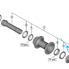 Shimano Cône WH-RX880 arrier gauche avec joint