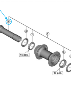 Shimano axe HB-MT400 100 mm