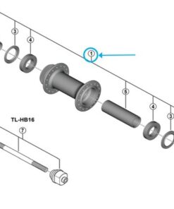 Shimano axe complet HB-TC500-12 100 mm