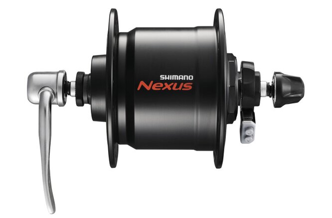 Shimano Moyeu à dynamo NEXUS DH-C3000 100 mm V-Brake 36-trous 6V/3.0W SR noir Shimano Moyeu à dynamo NEXUS DH-C3000 100 mm V-Brake 36-trous 6V/3.0W SR noir