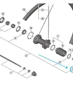 Shimano axe WH-RS700-C30