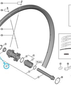 Shimano axe complet WH-RX570 142mm