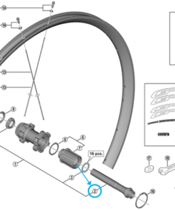 Shimano axe WH-RX570-R