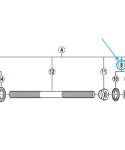 Shimano Rondelle et joint droite FH-6600