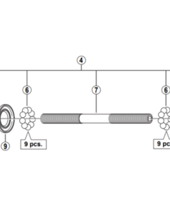 Shimano Set de cône FH-6700 droite M10