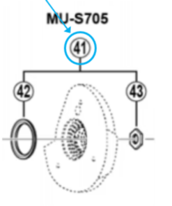 Shimano Joint & écrou de blocage MU-S705