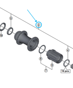 Shimano axe complet FH-M9010-B Boost