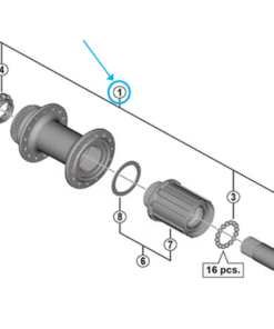 Shimano Axe complet FH-RS770