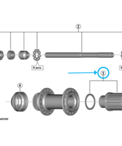 Shimano completet freewheel body FH-QC300