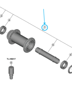 Shimano axe complet HB-M9210-B