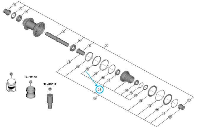 Shimano Body FH-M9210-B Shimano Body FH-M9210-B