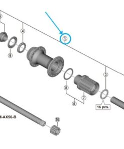 Shimano Axe complet FH-MT400