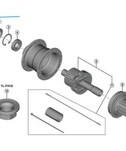 Shimano Contre-écrou FH-U6060 gauche