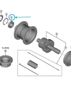 Shimano Roulements alignés FH-U6060 (15 x 28 x 7)