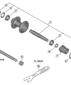Shimano FH-MT410 couverture à droite