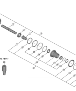 Shimano FH-M9210-B couverture à droite