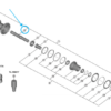 Shimano FH-M9200-B couverture à gauche