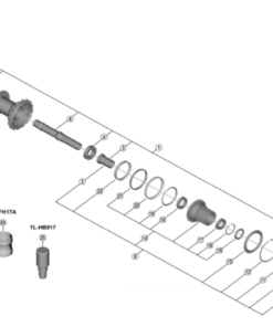 Shimano FH-M9200-B couverture à gauche