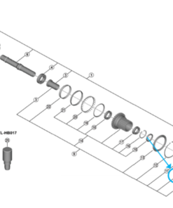 Shimano FH-M9210-B anneau à déclic 36.9 mm