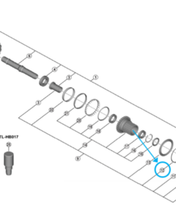 Shimano FH-M9210-B anneau à déclic