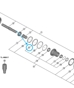 Shimano FH-M9210-B anneau de fixation de l'entretoise