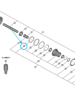 Shimano FH-M9210-B ressort en spirale
