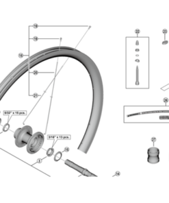 Shimano Ecrou WH-RX880 gauche