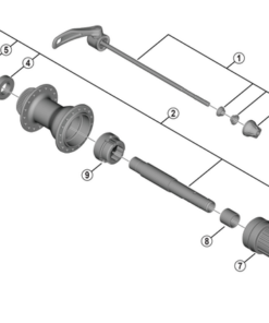 Shimano de cône FH-QC500 gauche