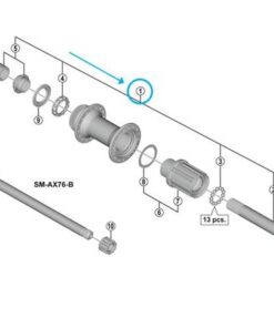 Shimano axe complet FH-M8010-B Boost