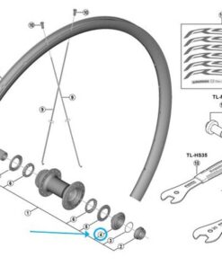 Shimano Cône WH-RS170 droite a/cache-poussière