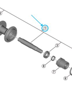 Shimano Axe complet FH-MT410