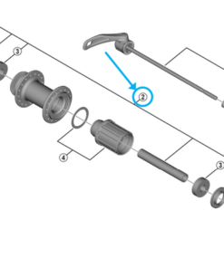 Shimano axe complet FH-QC400