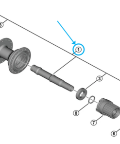 Shimano axe complet FH-TC600