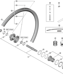 Shimano Cône WH-RX880 arrier gauche avec joint