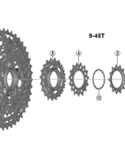 Shimano Pignon CS-M9200/8200 9 dents A incl. Lock-Ring