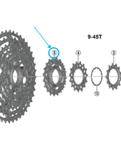 Shimano Pignon CS-M9200 17-19 dents