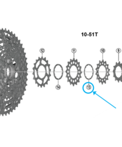 Shimano Entretoise de pignon CS-M9200/8200 0.95 mm